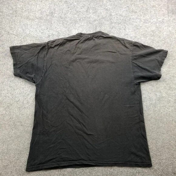 Vintage Motorcycles Shirt Mens Large Black Delta Pro Weight Flame Graphic Tee - Picture 7 of 10